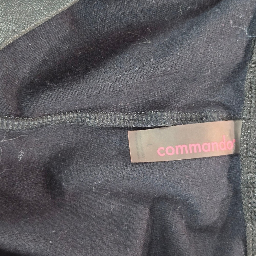 Commando Faux Leather Joggers Womens XL Black High Rise Tapered Elastic Cuffs - Picture 4 of 6